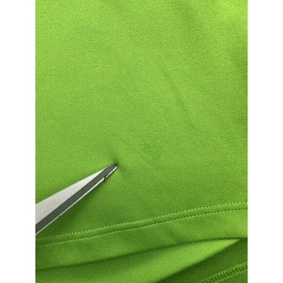 Nike Running Shirt Mens Large Dri Fit Solid Green Short Sleeve Run Breathable - Picture 9 of 9